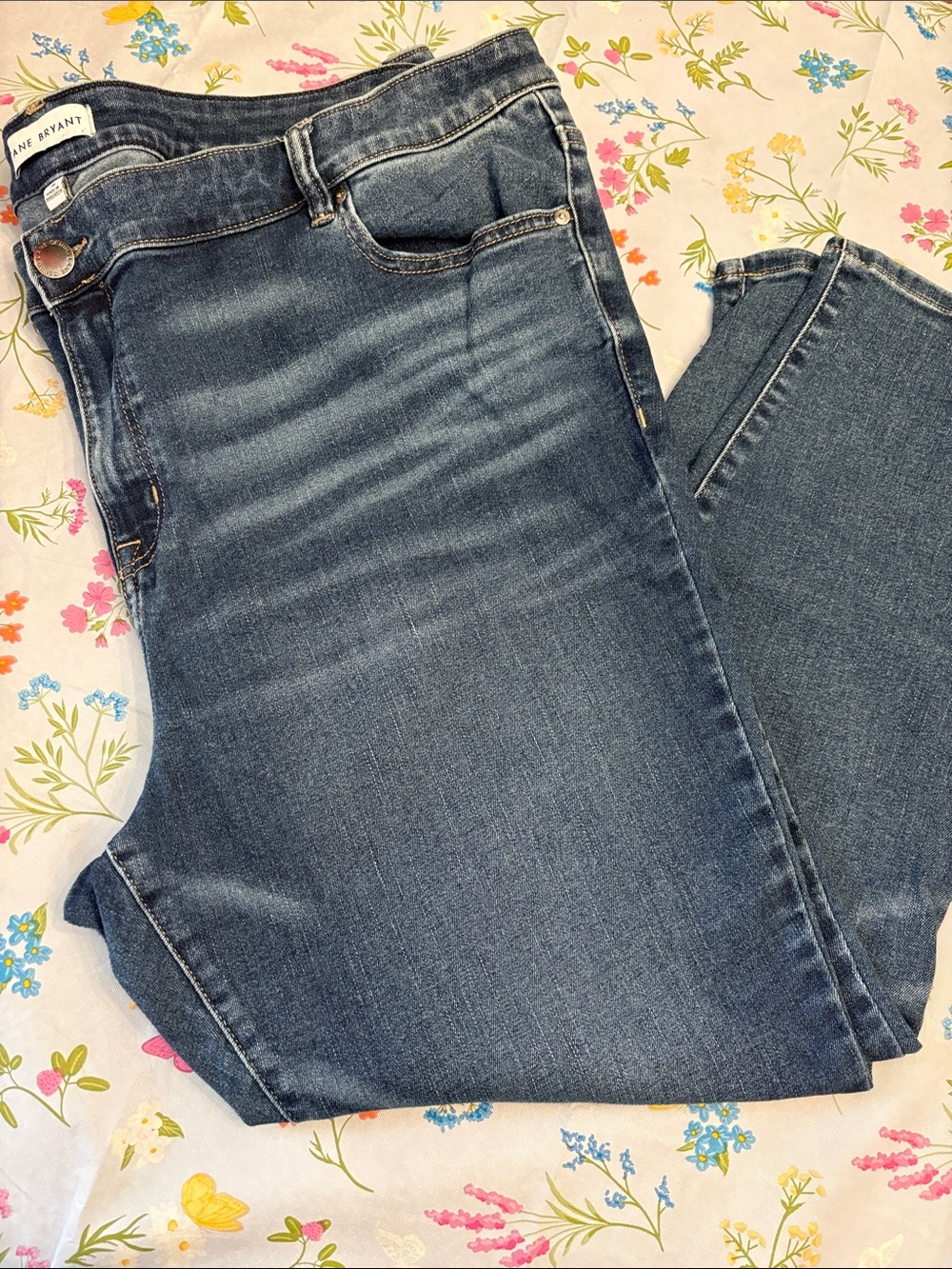Lane Bryant Skinny Blue Denim Jeans Size 26
